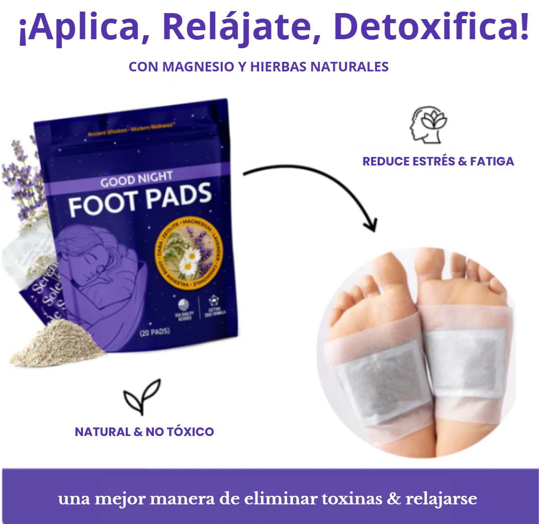 Parches Detox Buen Descanso con Glicinato de Magnesio