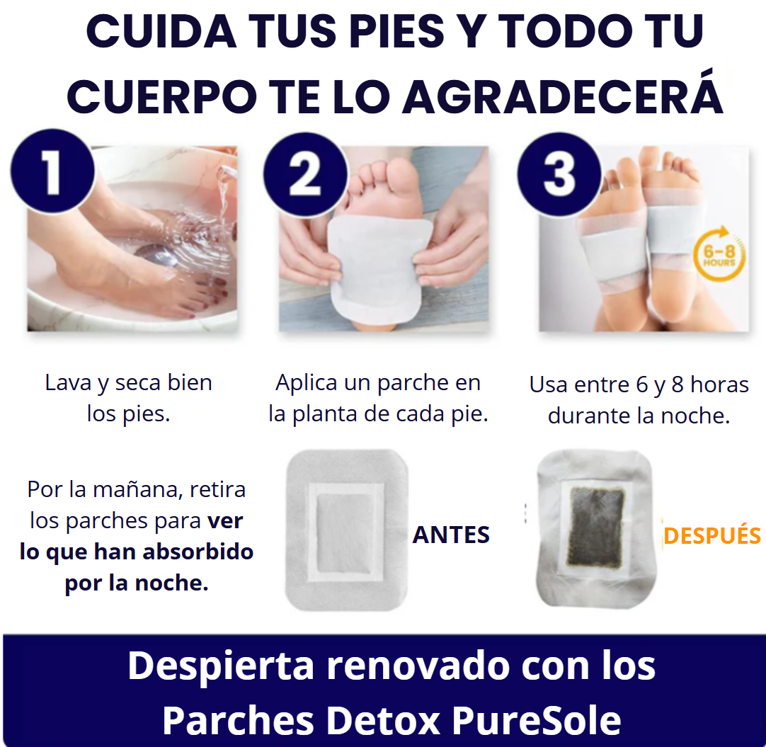 Parches Detox Buen Descanso con Glicinato de Magnesio